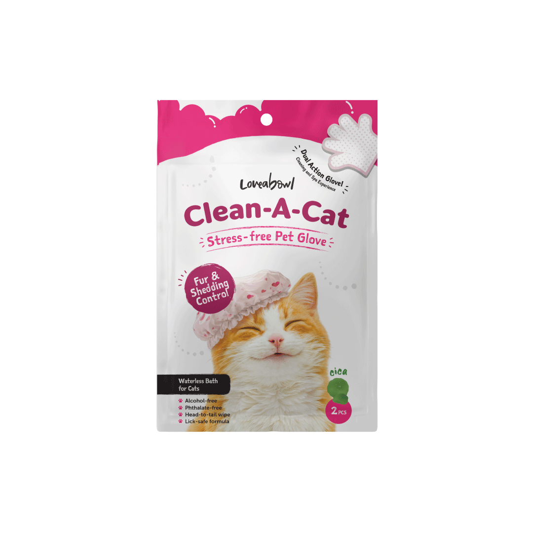 Clean-A-Cat Stress-Free Pet Grooming Gloves (Cica)