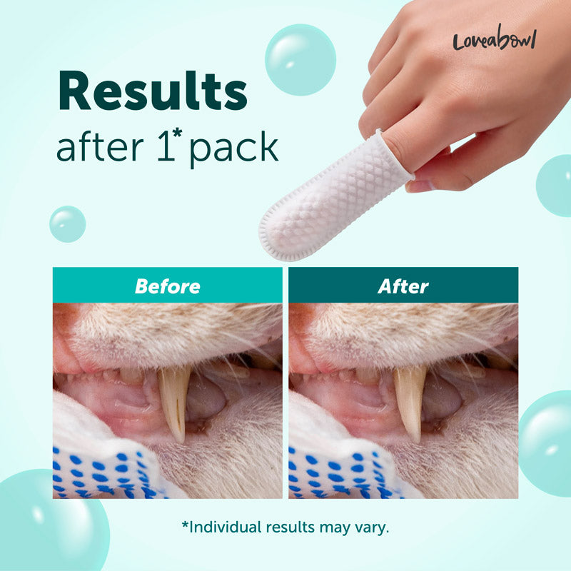 Clean-A-Tooth Cat Dental Cleaning Wipes (50 pcs)