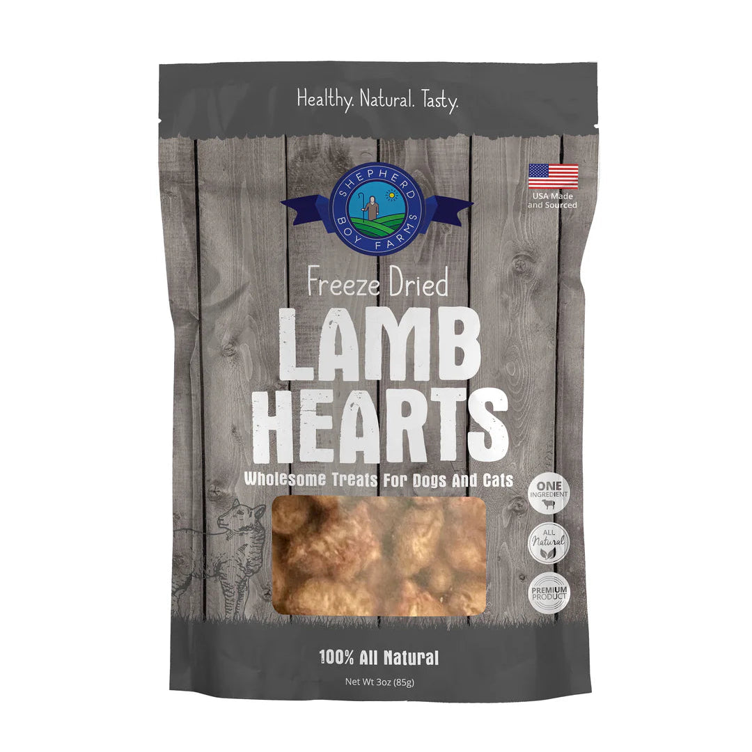 freeze-dried lamb hearts for pets  creatureland