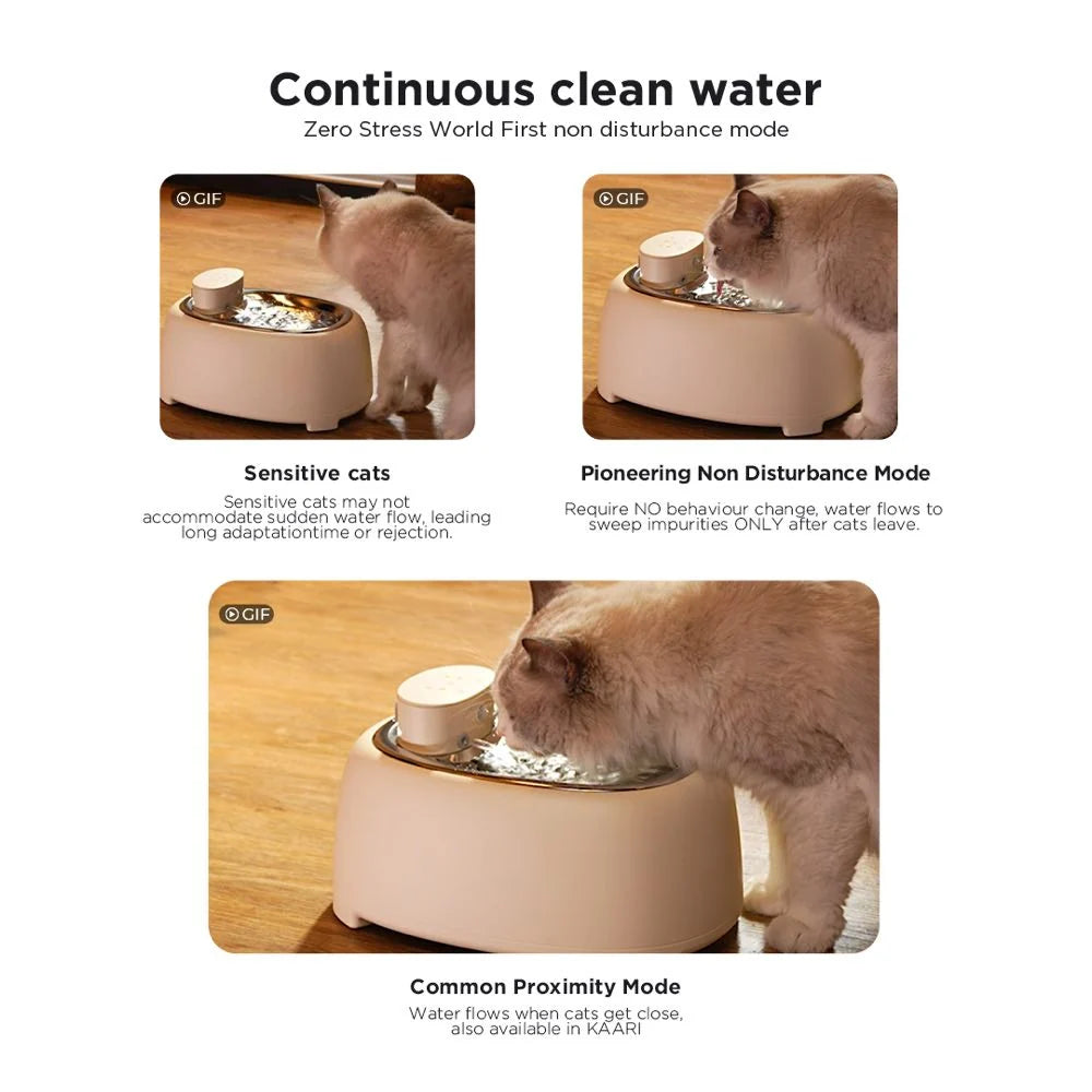 Momi Kaari Hydration Flow Standard Cat Water Fountain | Sofia Brown
