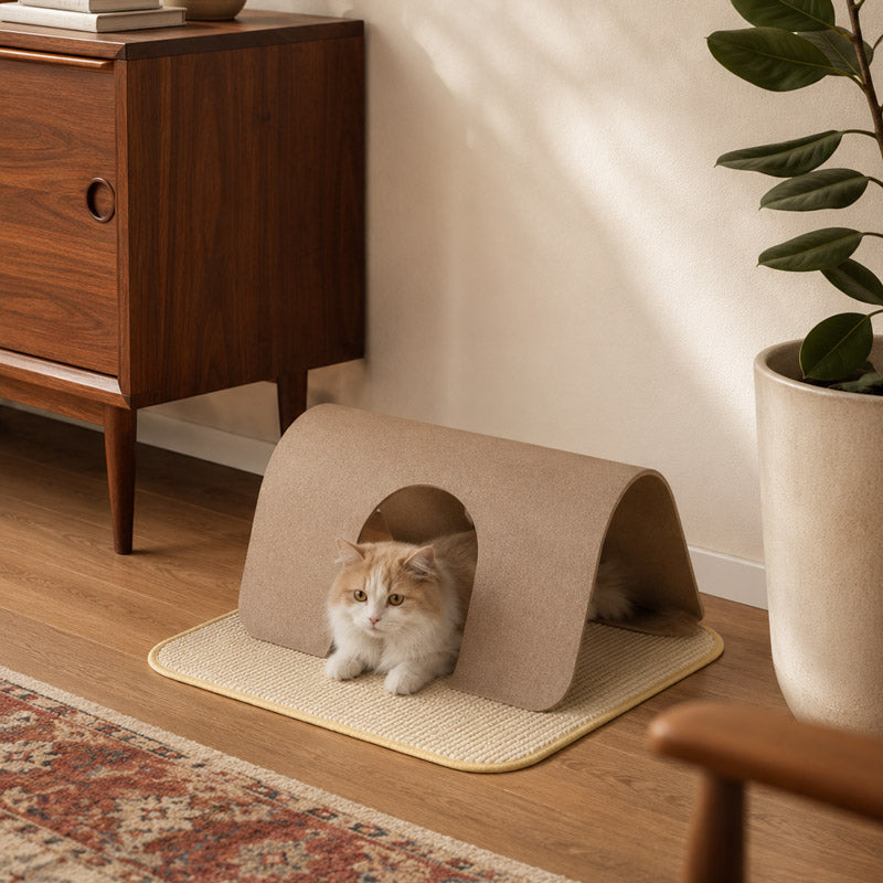 Modern Arch Cat Tunnel & Scratcher (2 Colours)