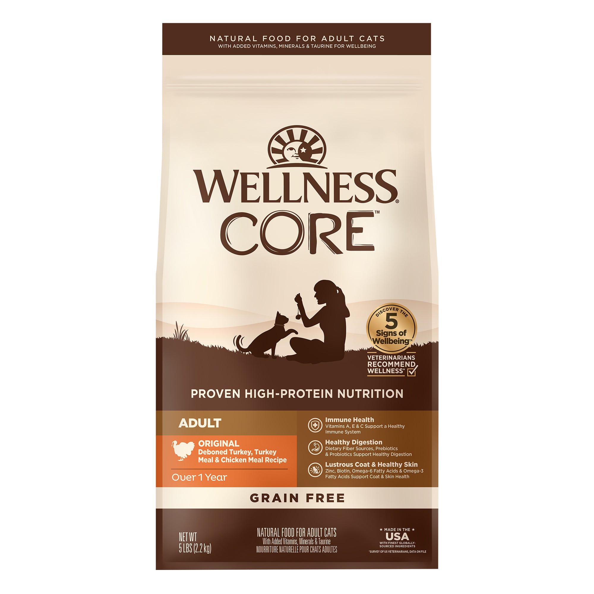 CORE® Original Deboned Turkey, Turkey Meal & Chicken Meal Grain-Free Adult Dry Cat Food