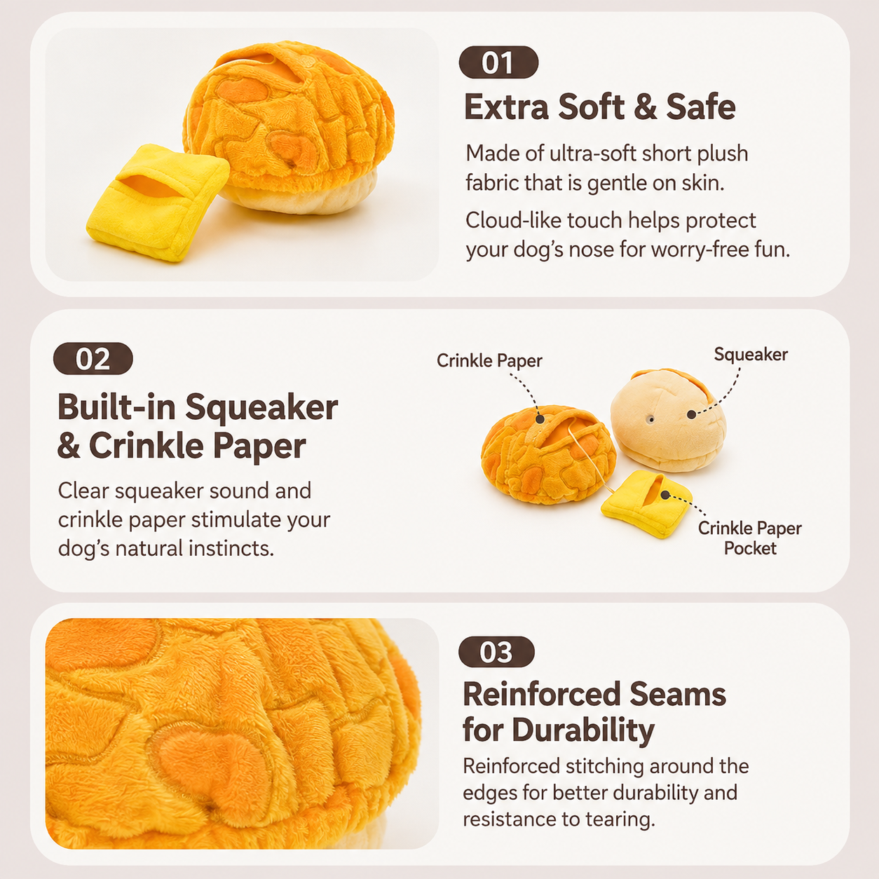 Polo (Pineapple) Bun Nosework Toy