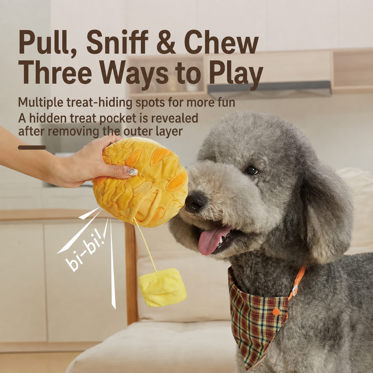 Polo (Pineapple) Bun Nosework Toy
