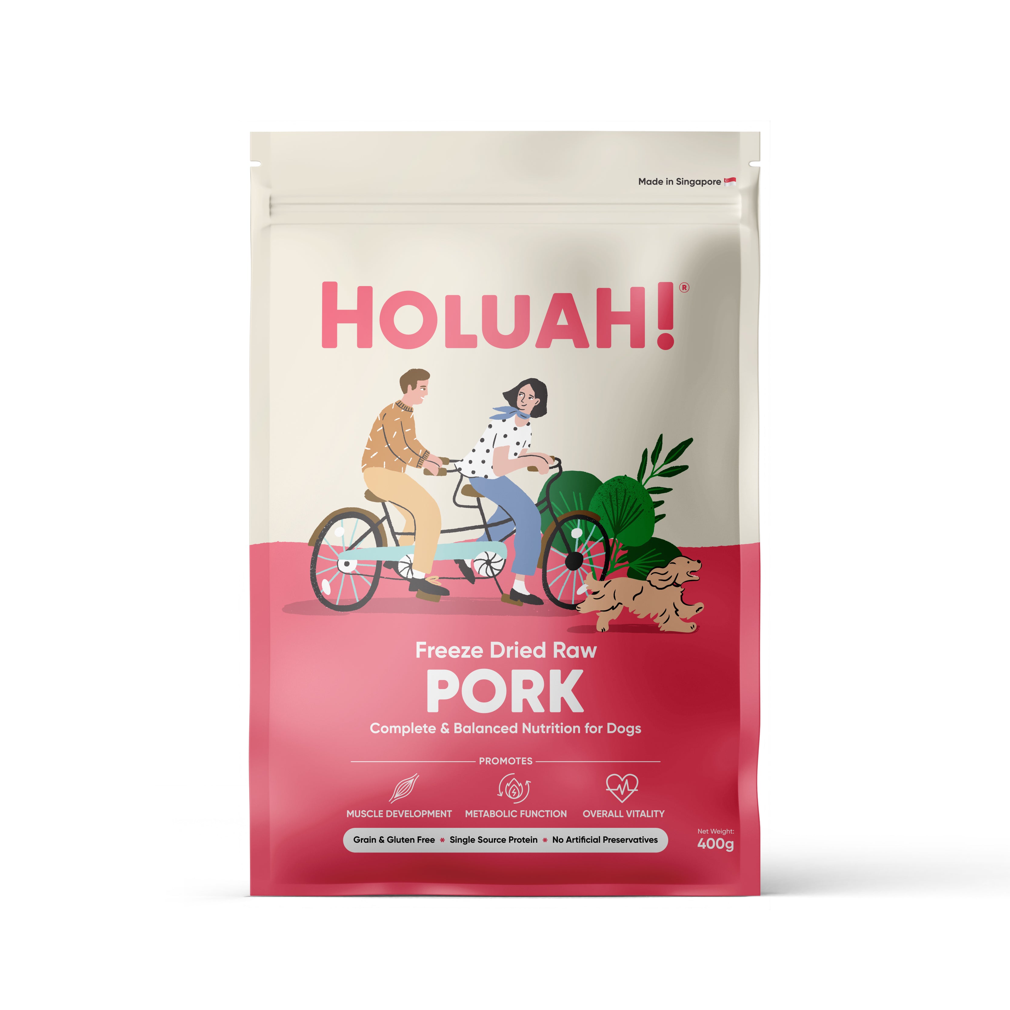Freeze Dried Pork Dog Food (400g)