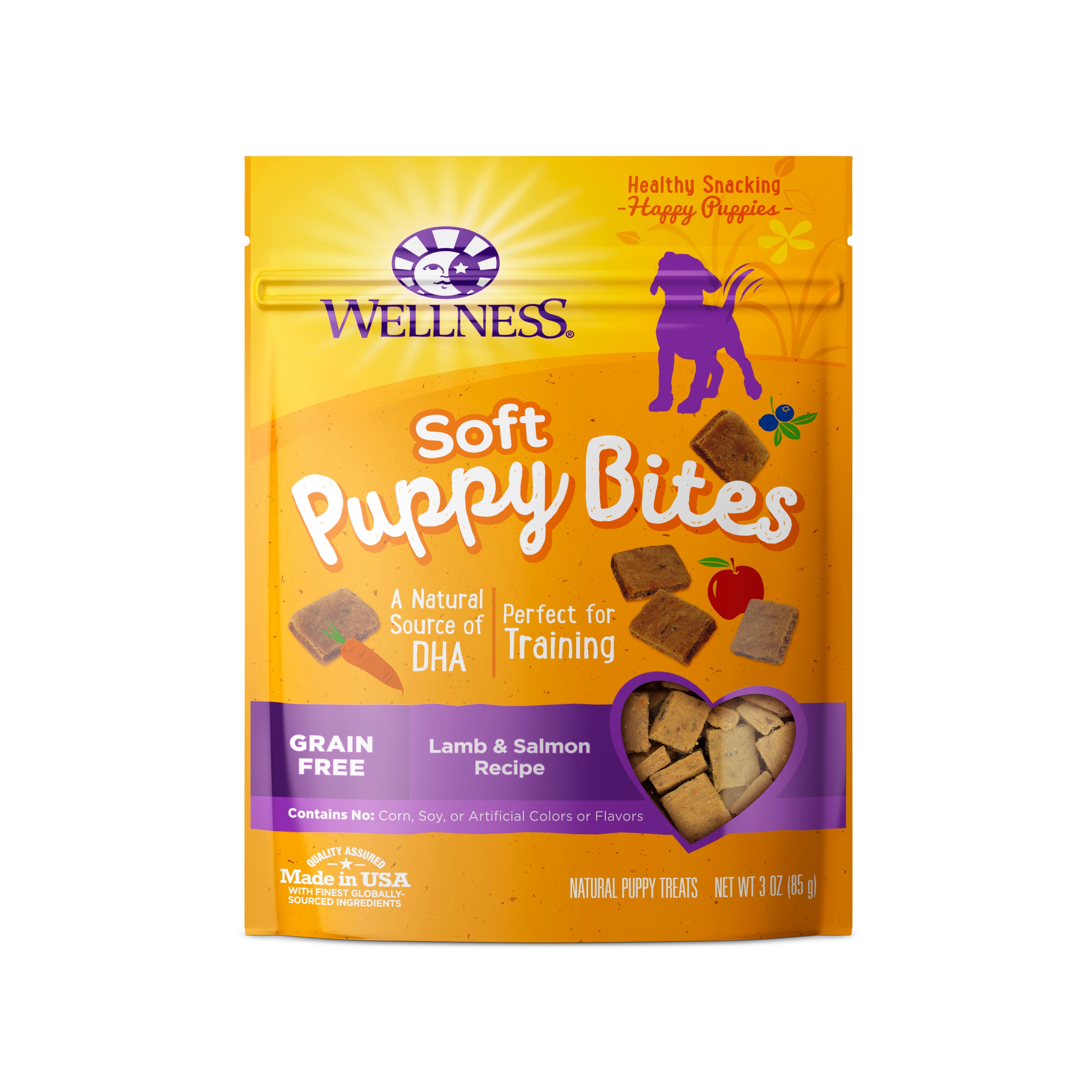 Soft Puppy Bites Lamb & Salmon Recipe Grain-Free Dog Treats (3oz)