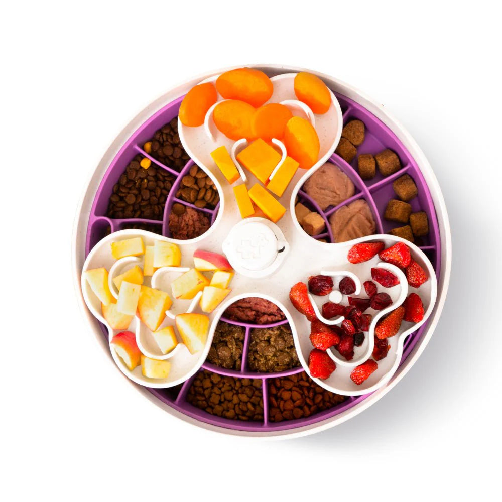Puzzle Feeder™ Purple Swirl for Large Dogs