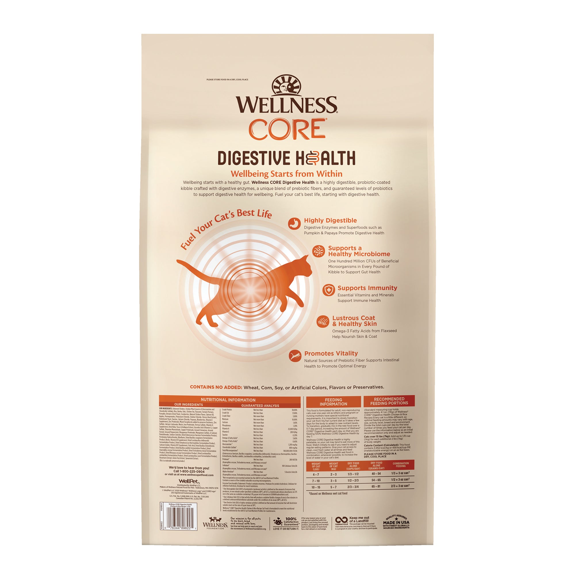 CORE® Digestive Health with Wholesome Grains Dry Cat Food | Chicken