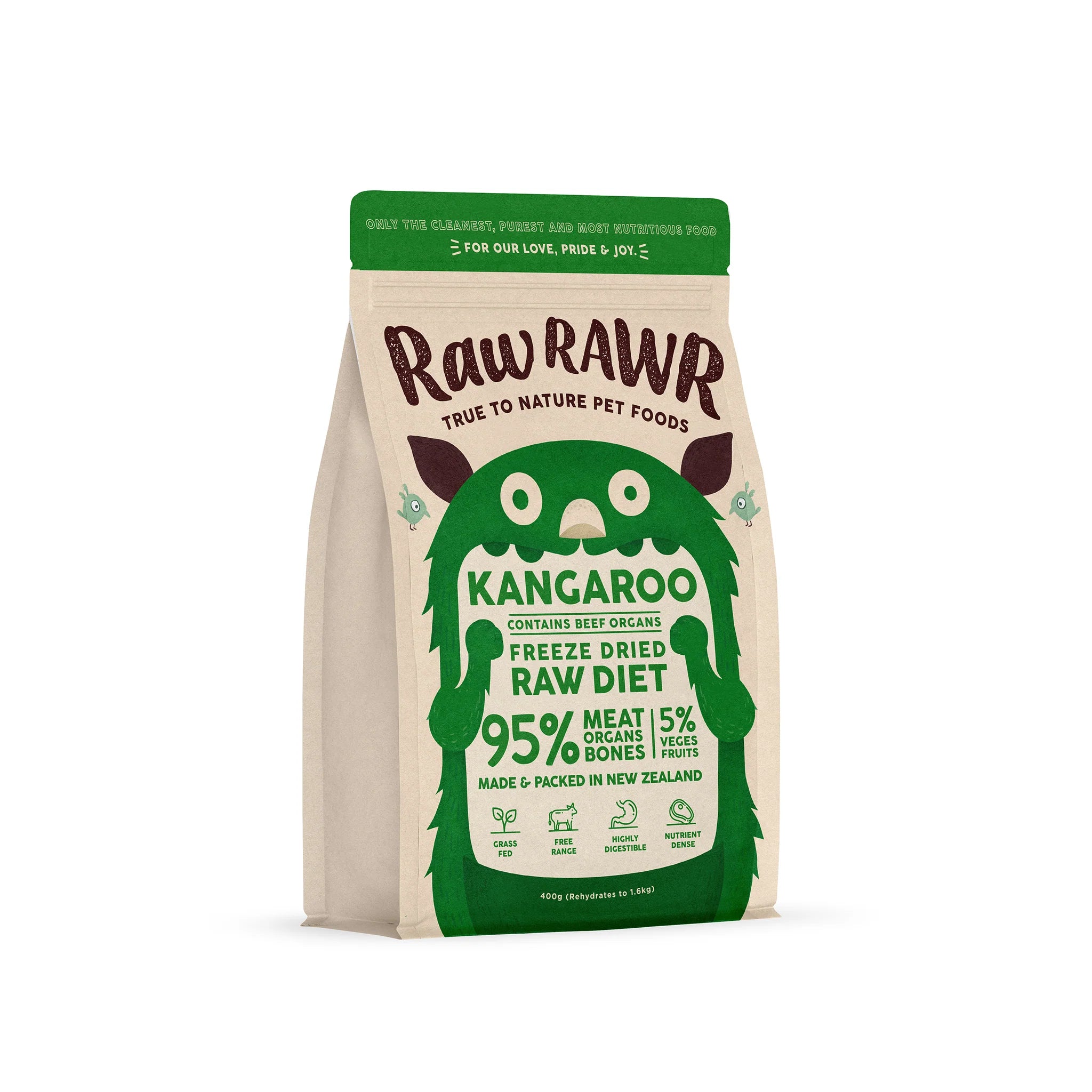 Freeze Dried Raw Diet - Kangaroo & Beef (350g)