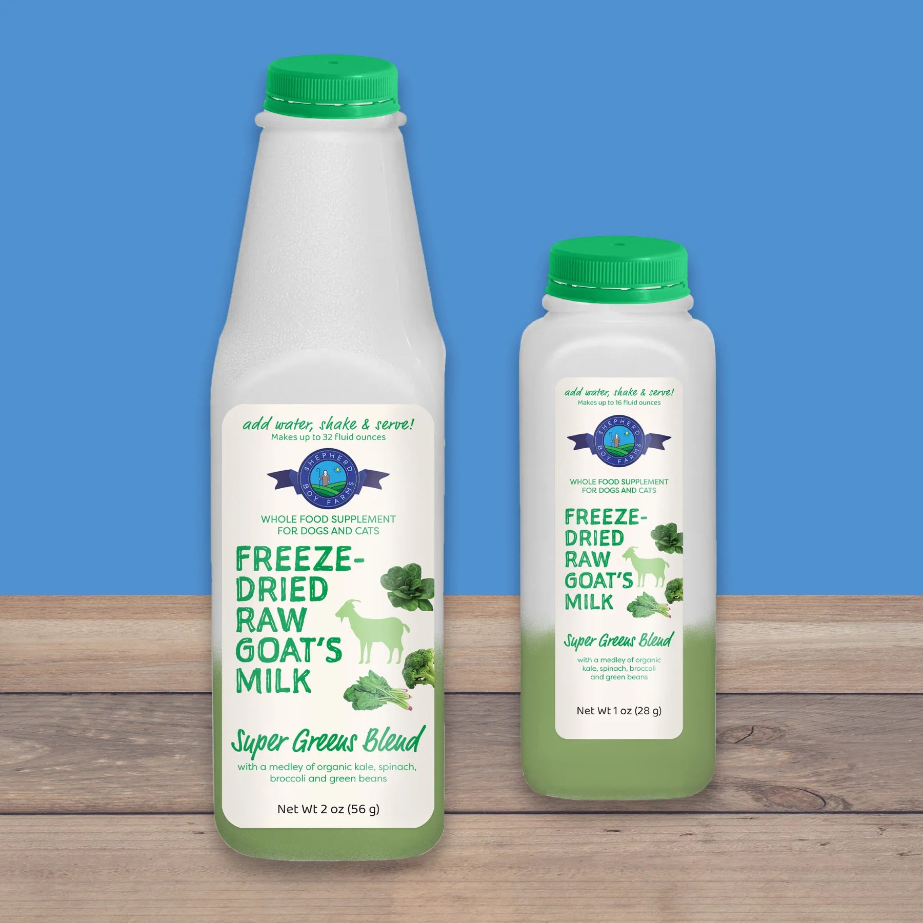  Shepard Boy Farms freeze-dried raw goat's milk supplement Super green creatureland