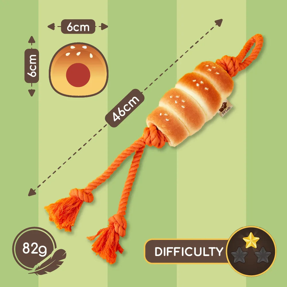 Sausage Bun Tug Toy