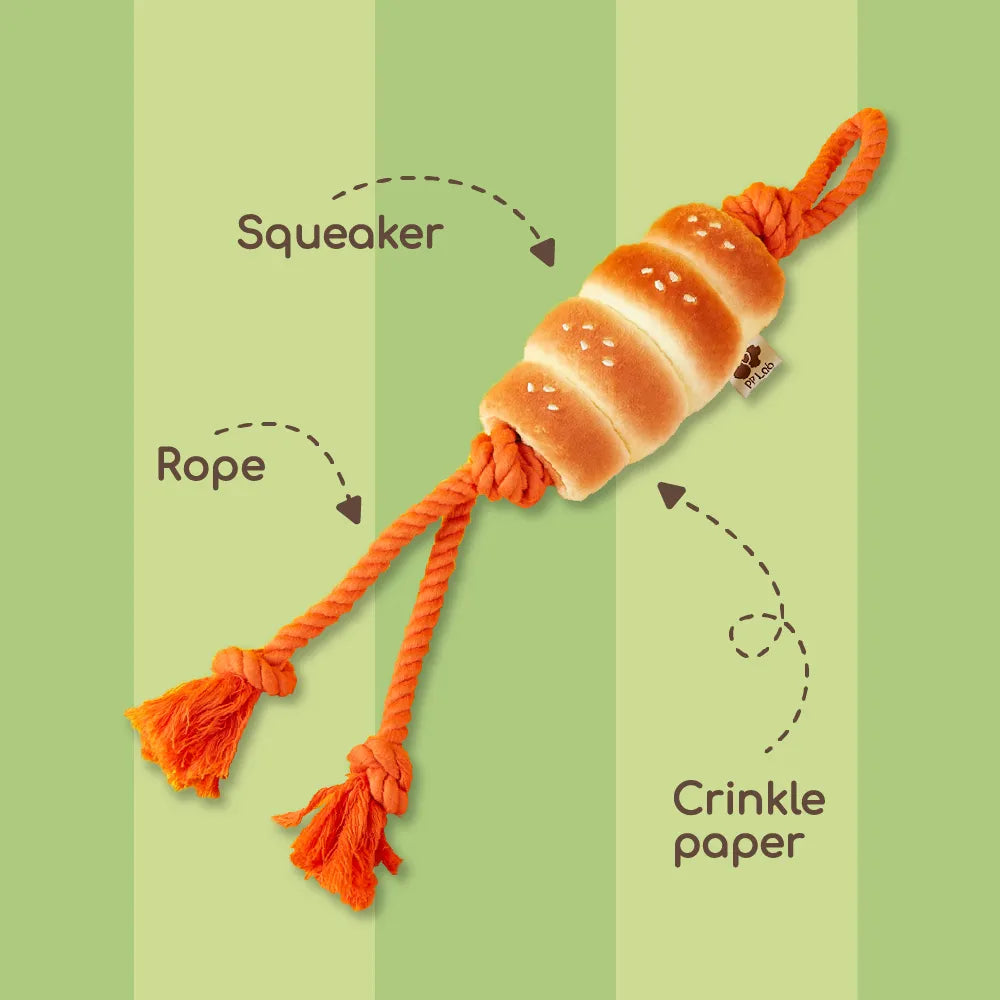 Sausage Bun Tug Toy