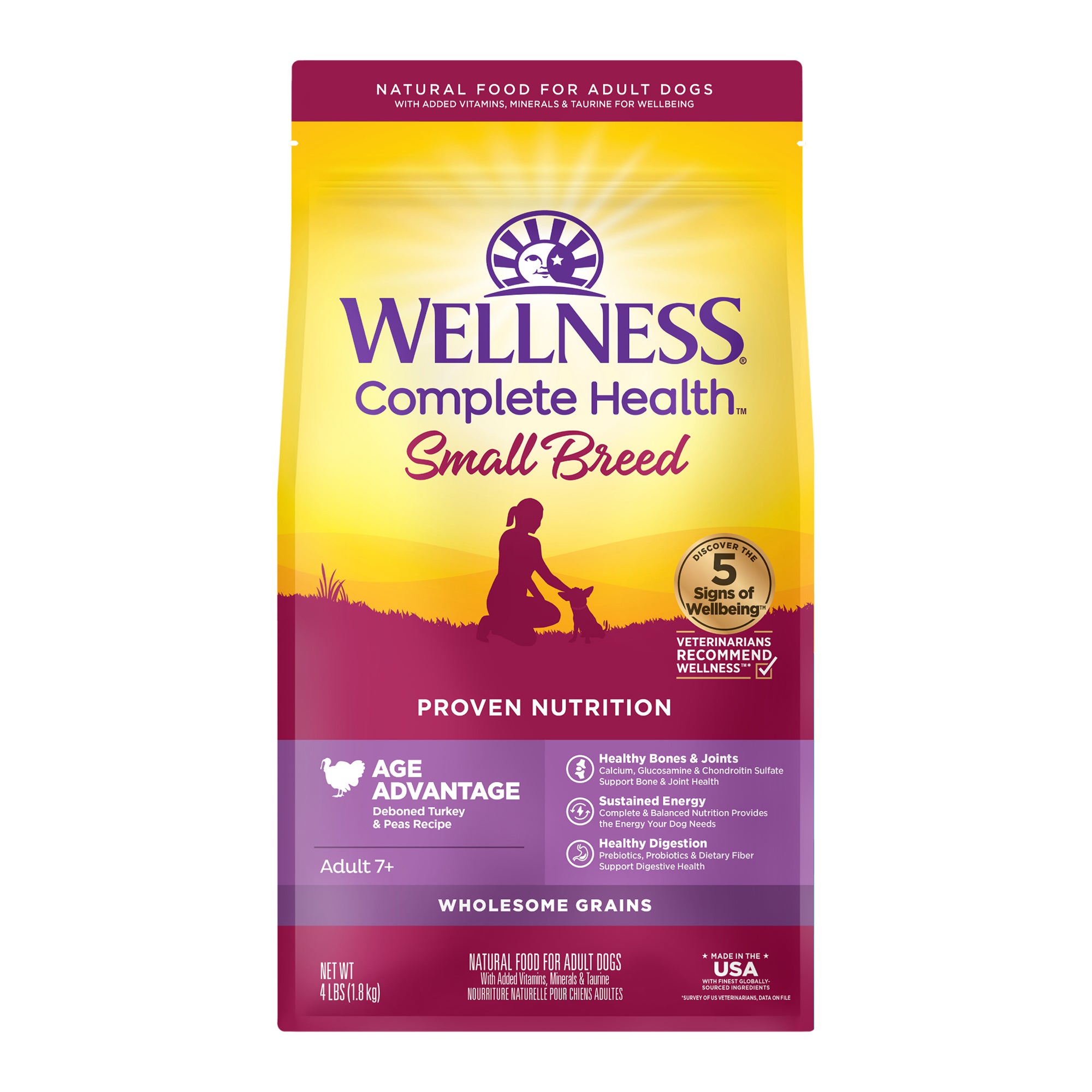 Complete Health Small Breed Turkey & Peas Senior Dry Dog Food (4lb)