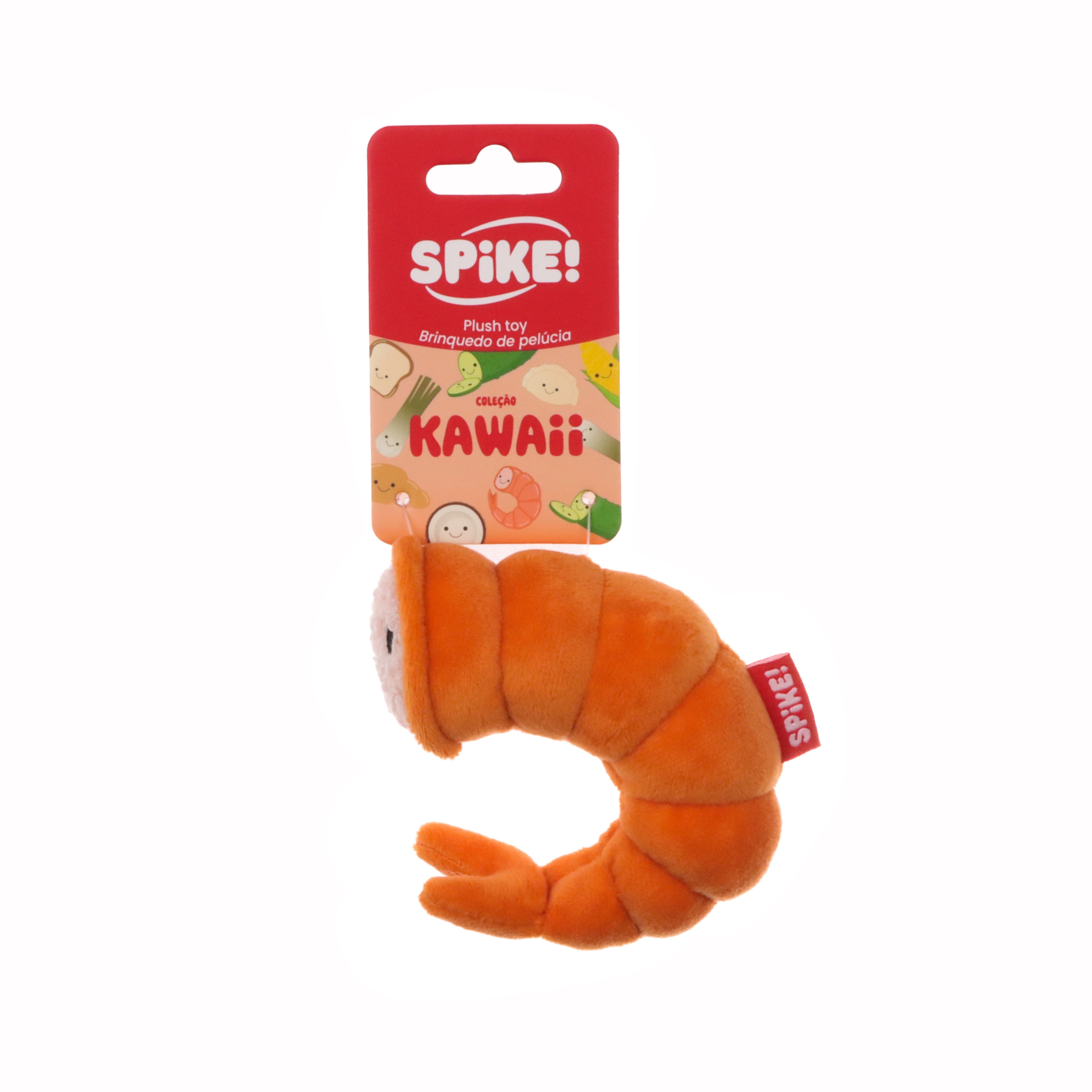 Spike! Kawaii Plush Shrimp Dog Toy