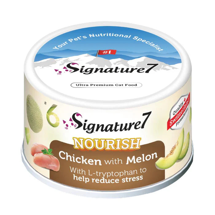 Nourish Fruits L-tryptophan For Stress Cat Wet Can Chicken With Melon[80g]