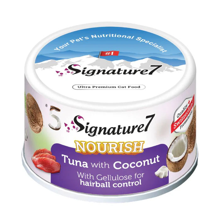 Nourish Fruits Hairball Control Cat Wet Can Tuna with Coconut  [80g]