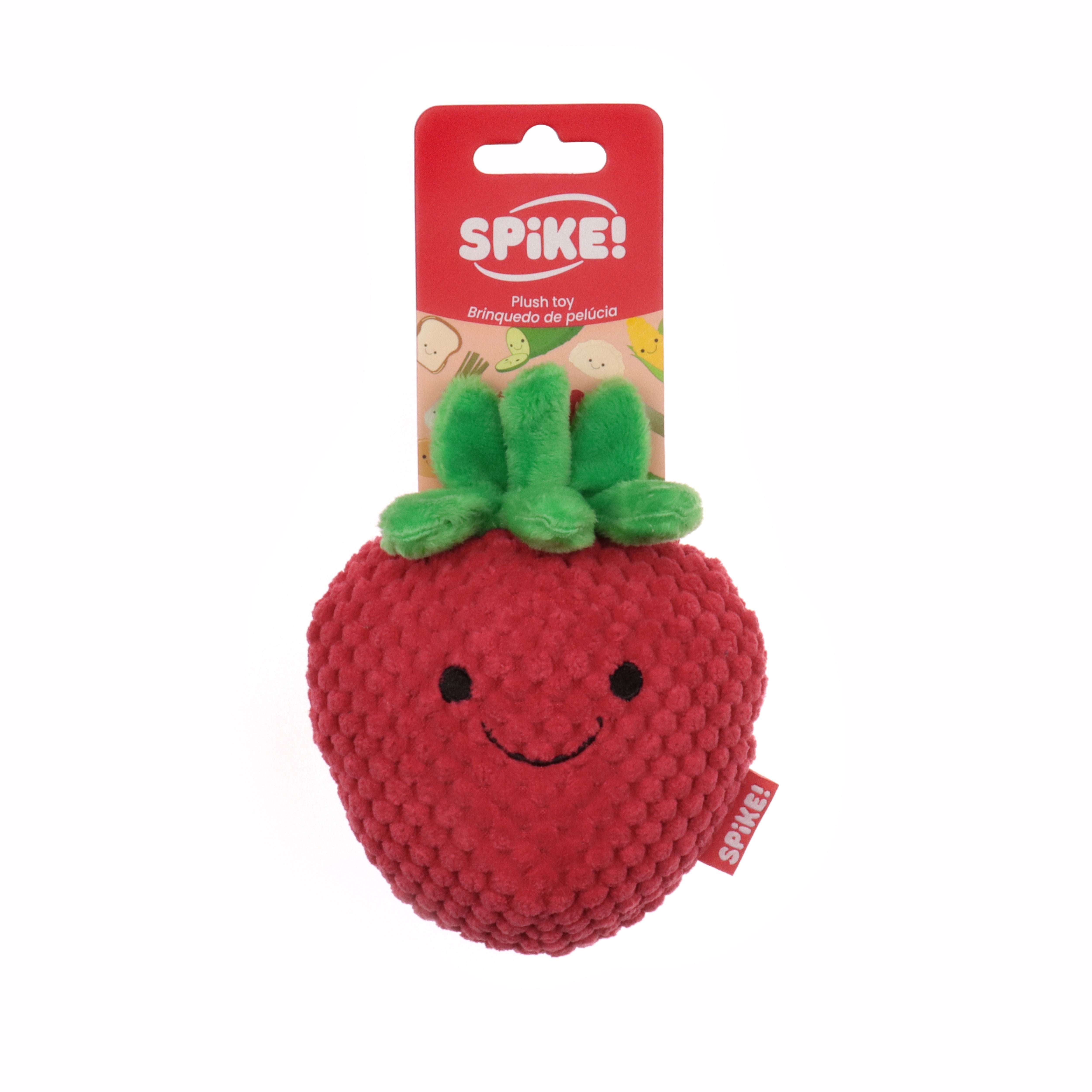 Spike! Kawaii Plush Strawberry Dog Toy