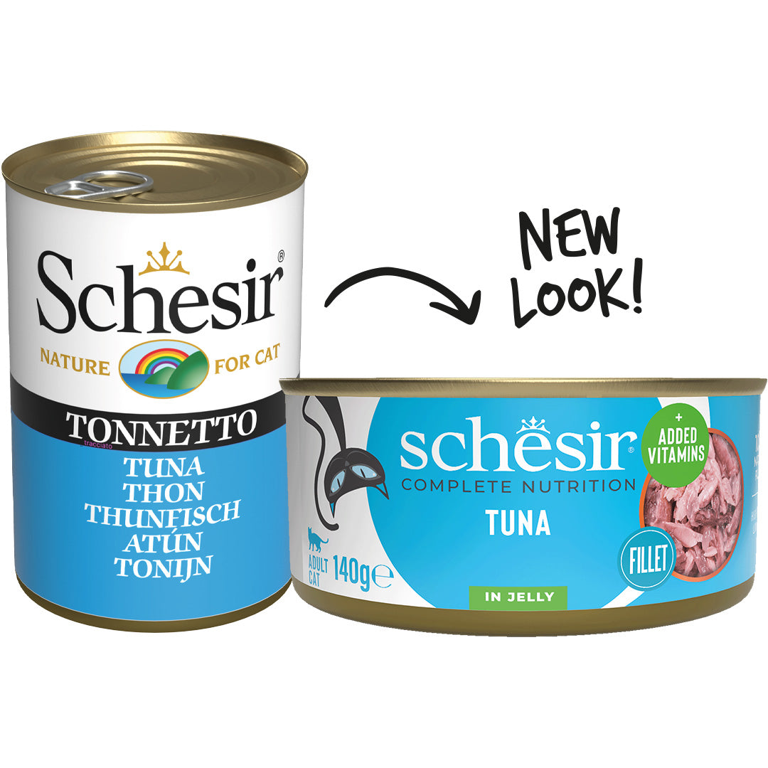 Schesir Tuna In Jelly Adult Canned Cat Food (140g)