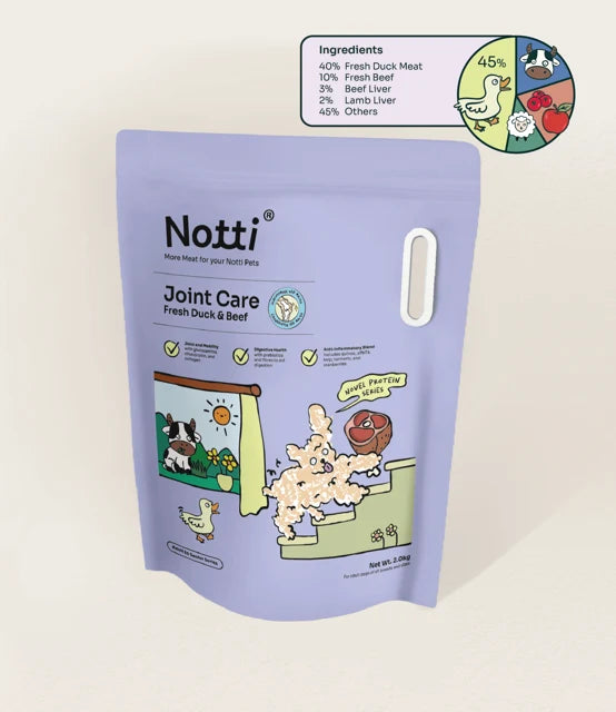 Notti Joint Care Fresh Duck & Beef Dog Dry Food