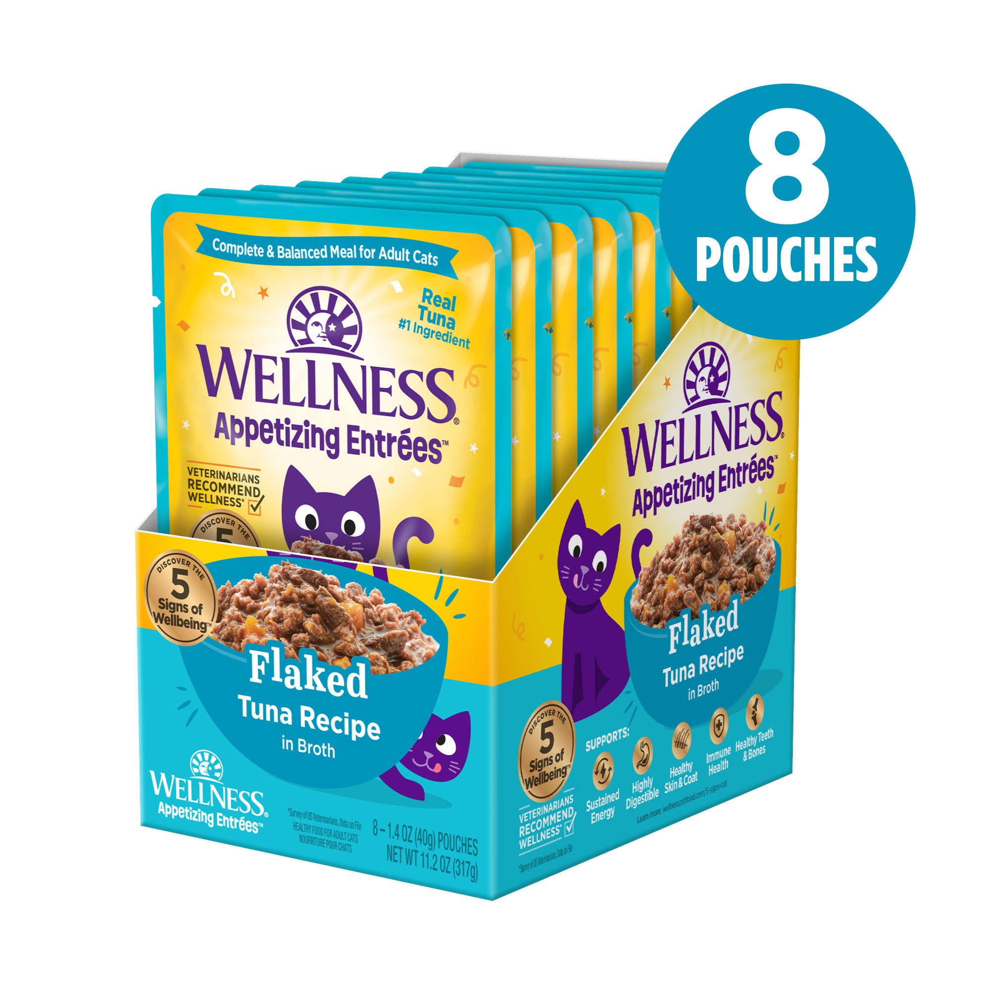 Appetizing Entrees Flaked Tuna Recipe Wet Cat Food (1.4 oz)