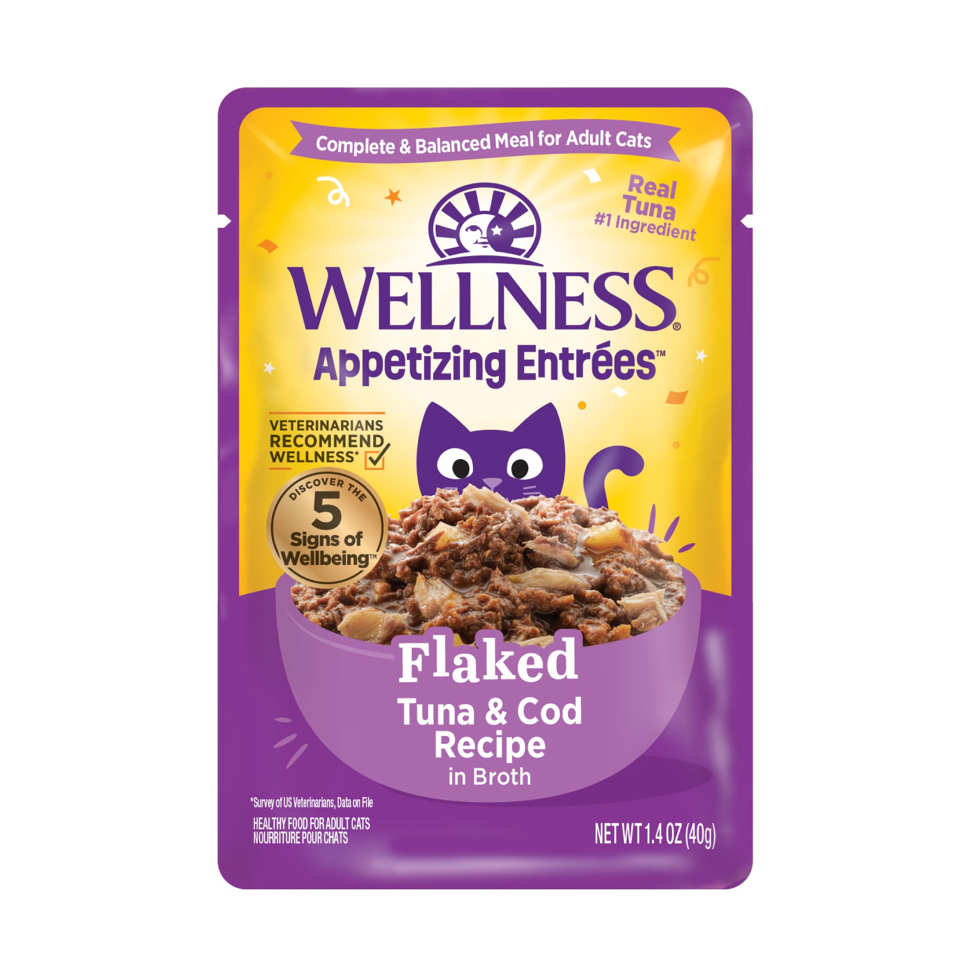 Appetizing Entrees Flaked Tuna & Cod Recipe Wet Cat Food (1.4 oz)