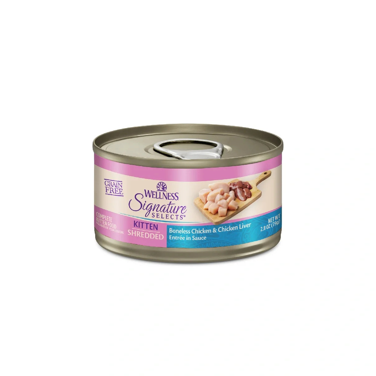 Wellness CORE Signature Selects Shredded Kitten Chicken & Chicken Liver Wet Cat Food (2.8oz)