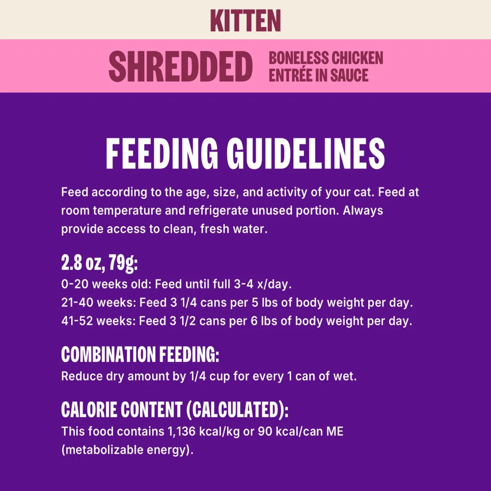 Wellness CORE Signature Selects Shredded Kitten Chicken & Chicken Liver Wet Cat Food (2.8oz)