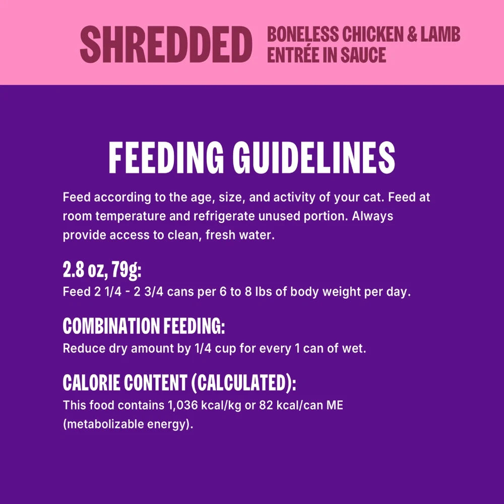 Wellness CORE Signature Selects Shredded Boneless Chicken & Lamb Wet Cat Food (2.8oz)