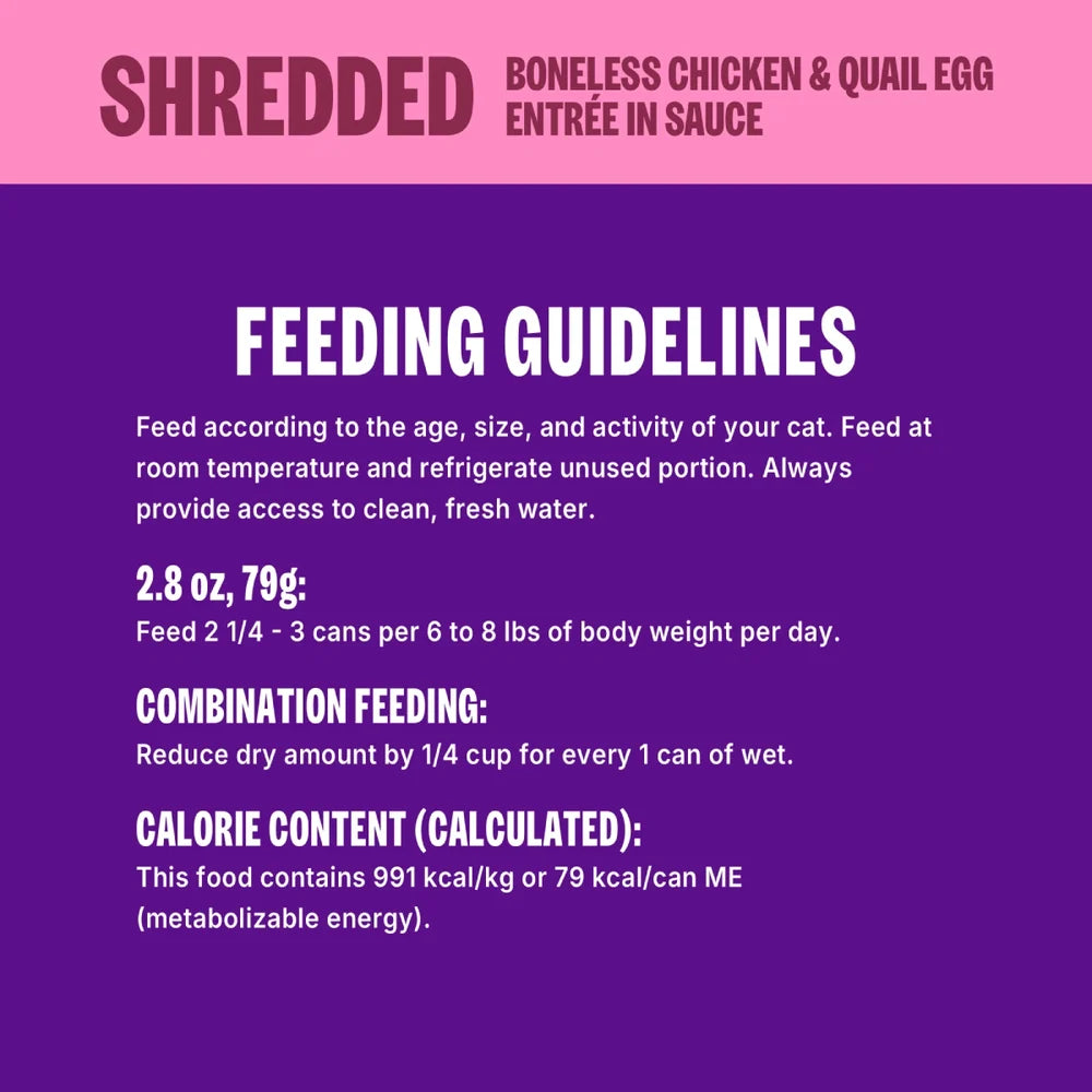 Wellness CORE Signature Selects Shredded Chicken & Quail Egg Wet Cat Food (2.8oz)