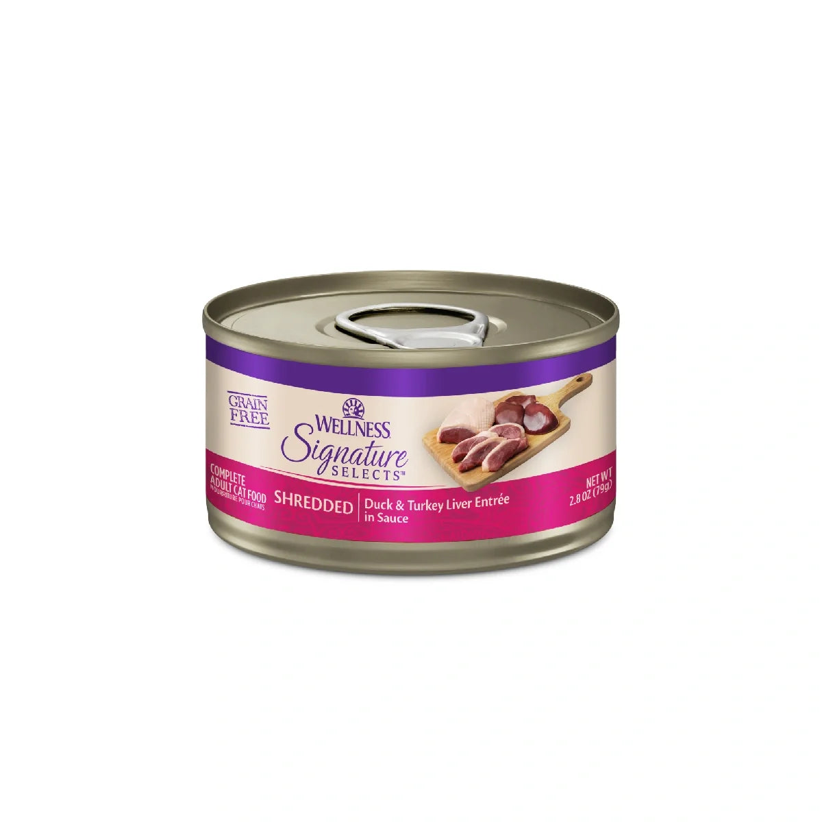 Wellness CORE Signature Selects Shredded Duck & Turkey Liver Wet Cat Food (2.8oz)