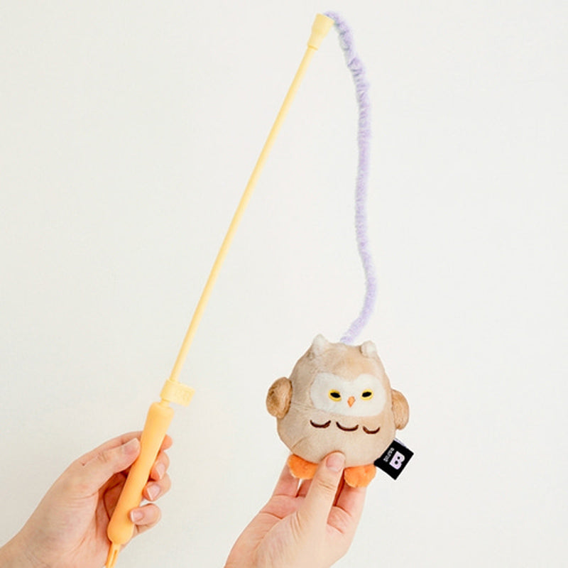 Fishing Rod Dog Tug Toy (Bluebird, Owl)