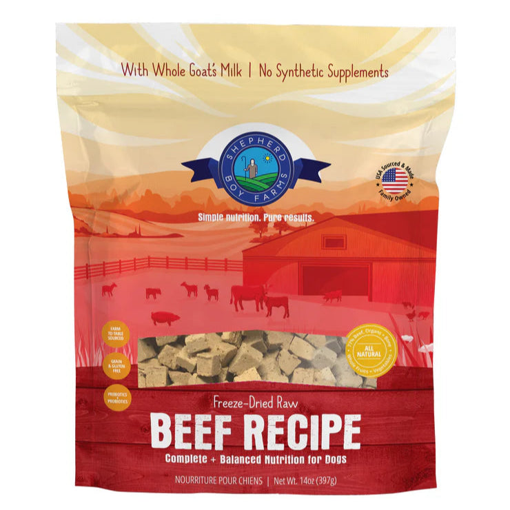 Beef Recipe Freeze Dried Raw Dog Food (14oz)