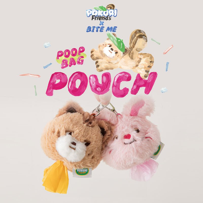 Bite Me Bite Me x Pokori Friends - Poop Bag Pouch (2 Designs) - CreatureLand