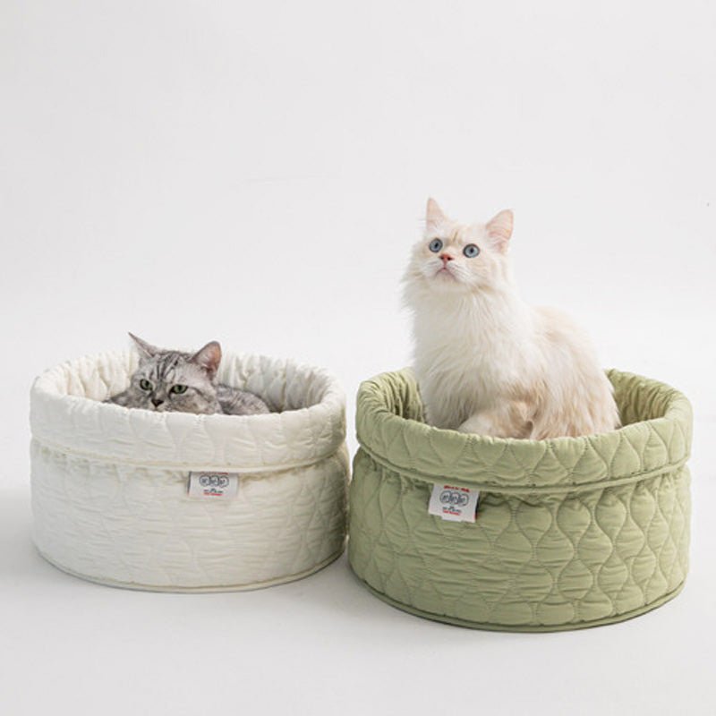 Bite Me Cozy Cat Hideaway Basket - CreatureLand