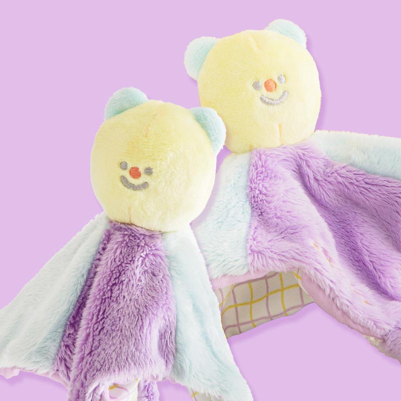 Bite Me Rabbit and Bear Crinkle Blanket Toy (2 Designs) - CreatureLand