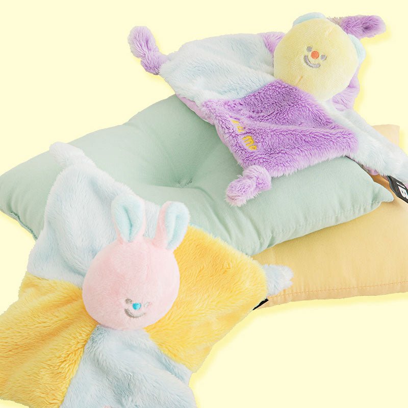 Bite Me Rabbit and Bear Crinkle Blanket Toy (2 Designs) - CreatureLand