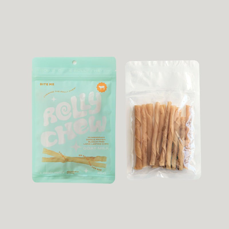 Bite Me Rolly Chew - Dog Beef Chew (Goat Milk) - CreatureLand