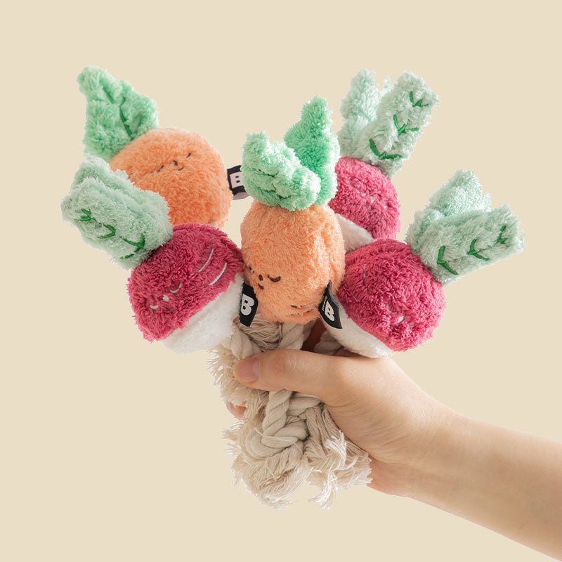 Bite Me Root Vegetable Tug Toy (2 Designs) - CreatureLand