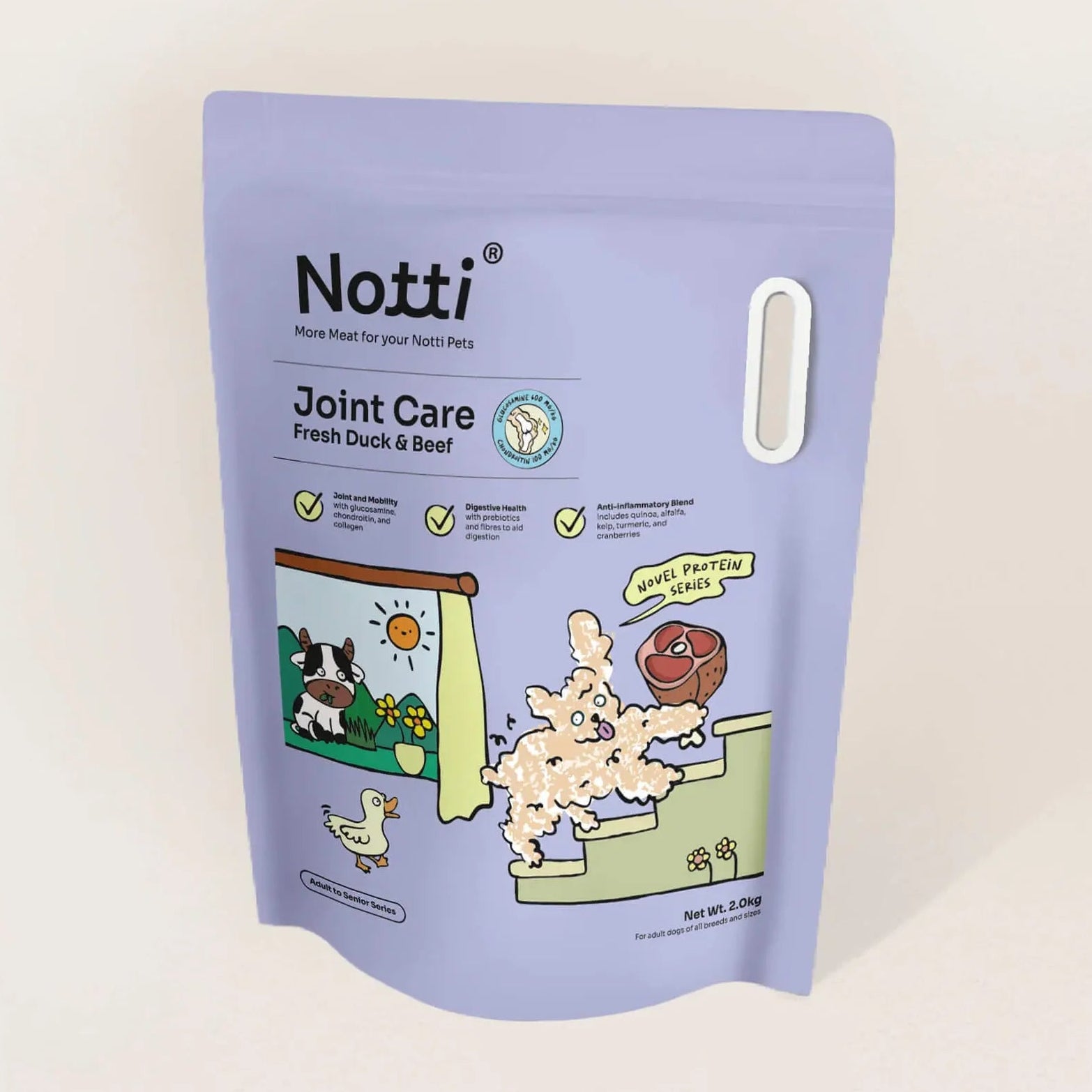 Notti Joint Care Fresh Duck & Beef Dog Dry Food
