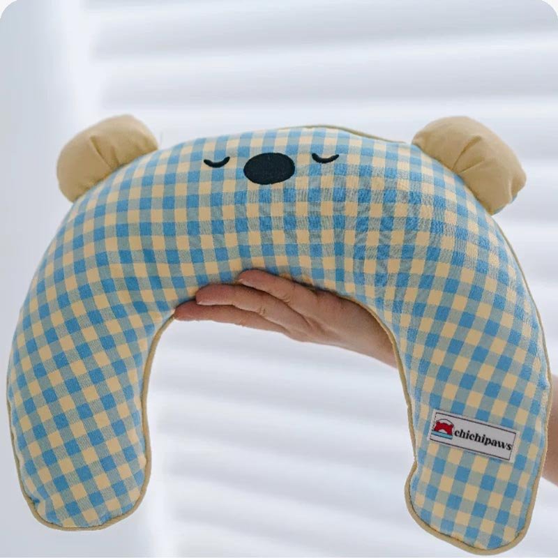 Chichipaws Sleepy Bear Pet Pillow (4 Colours) - CreatureLand