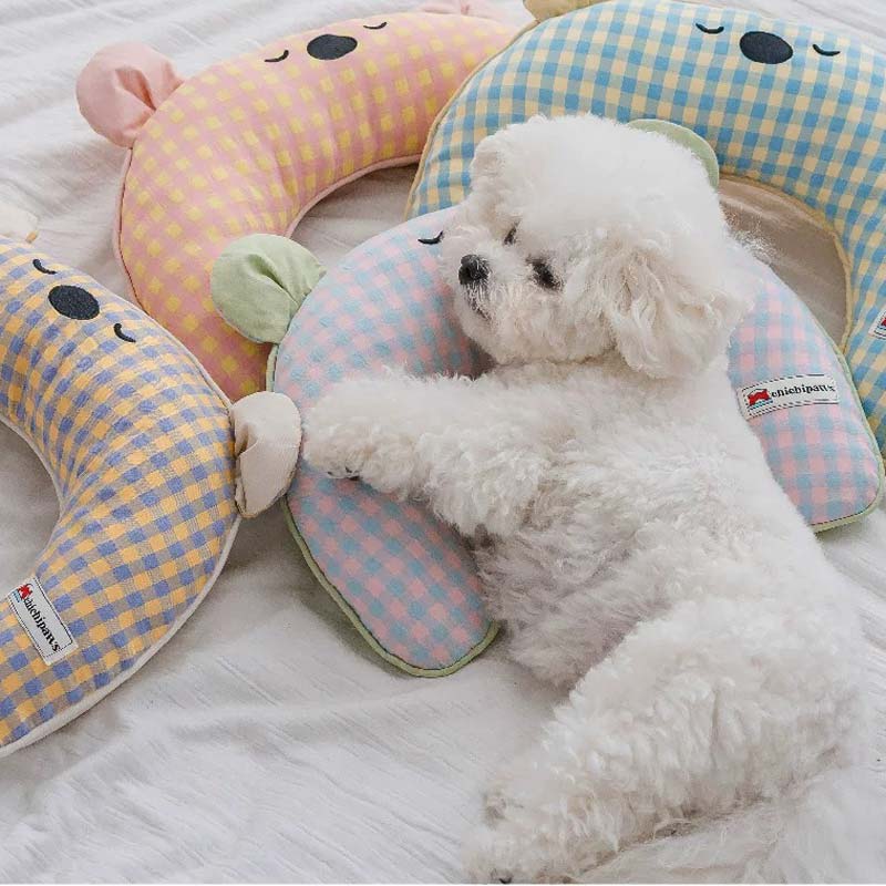 Chichipaws Sleepy Bear Pet Pillow (4 Colours) - CreatureLand