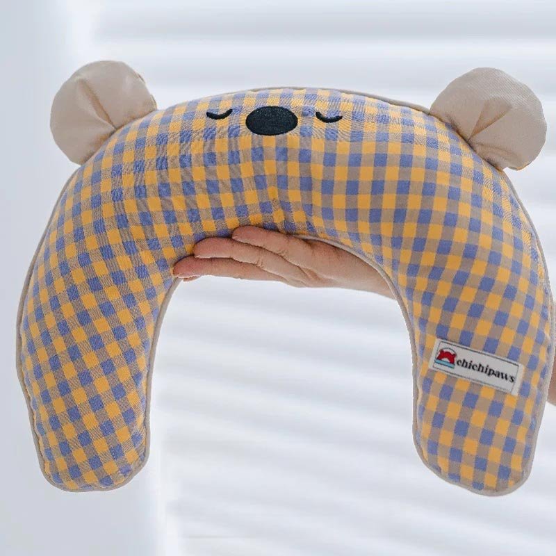 Chichipaws Sleepy Bear Pet Pillow (4 Colours) - CreatureLand