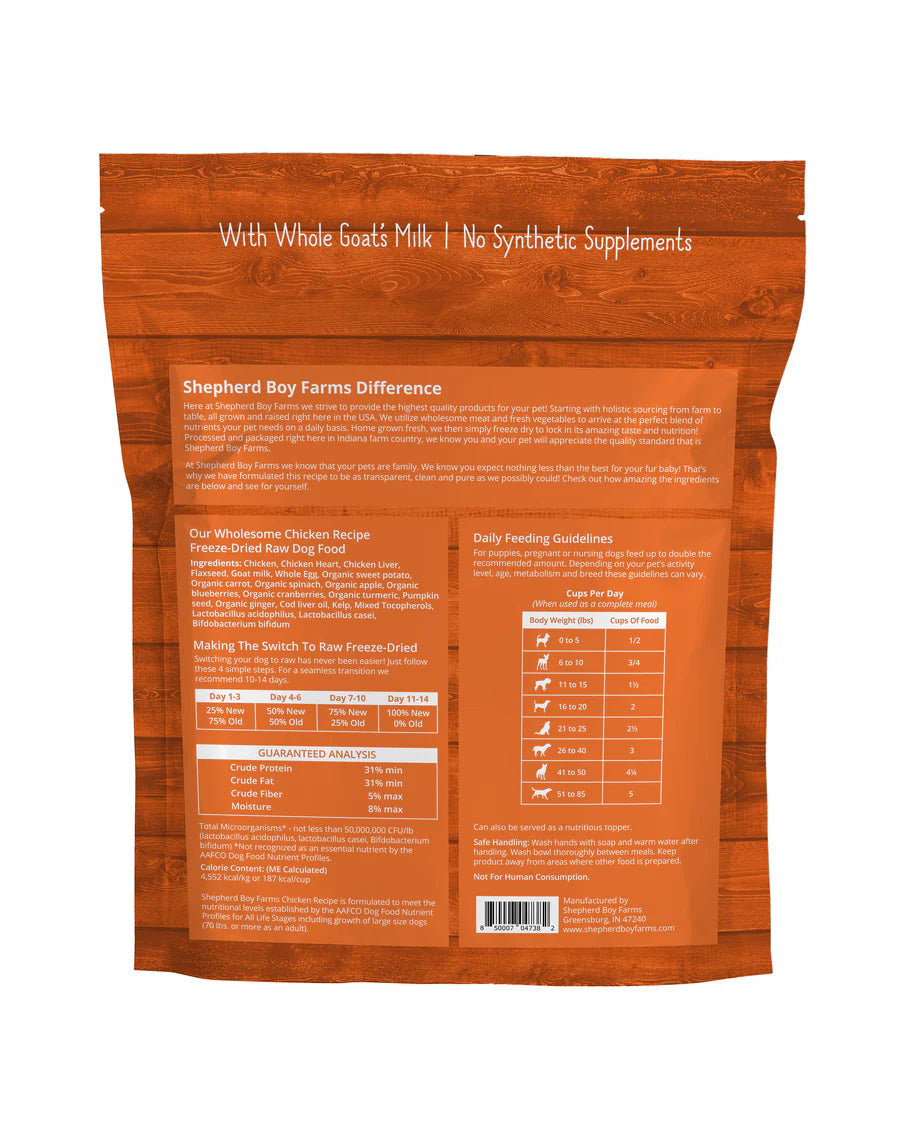 Chicken Recipe Freeze Dried Raw Dog Food (14oz)