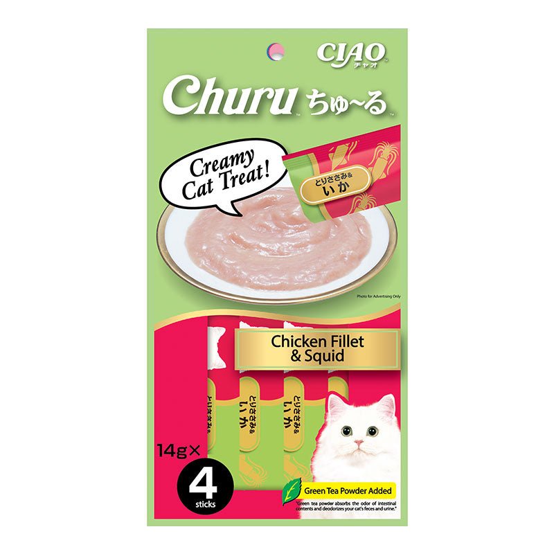 Ciao Ciao Churu Chicken Fillet & Squid Liquid Cat Treat (56g) - CreatureLand