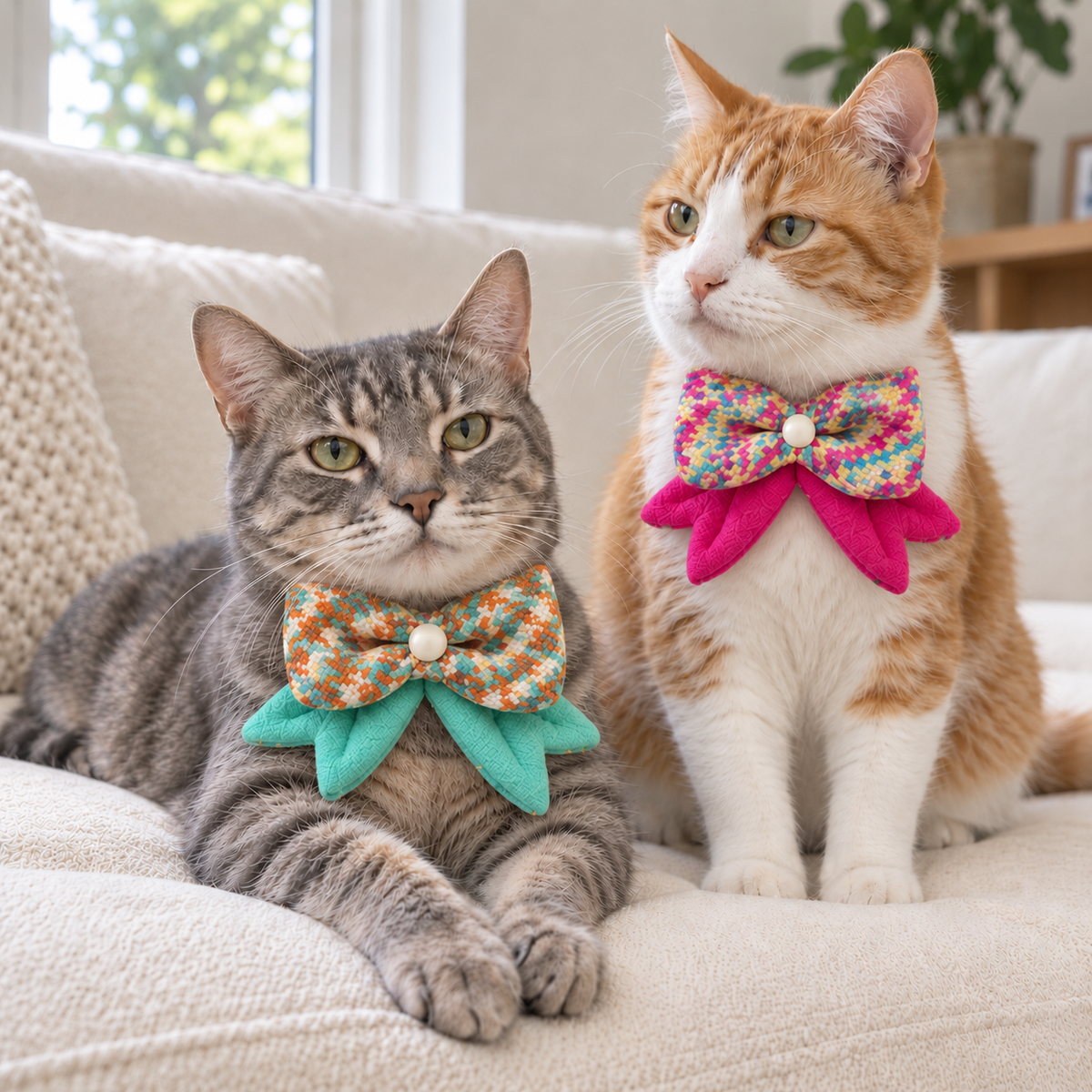 Candy Jellybon Pet Collar Clip (Ribbon)