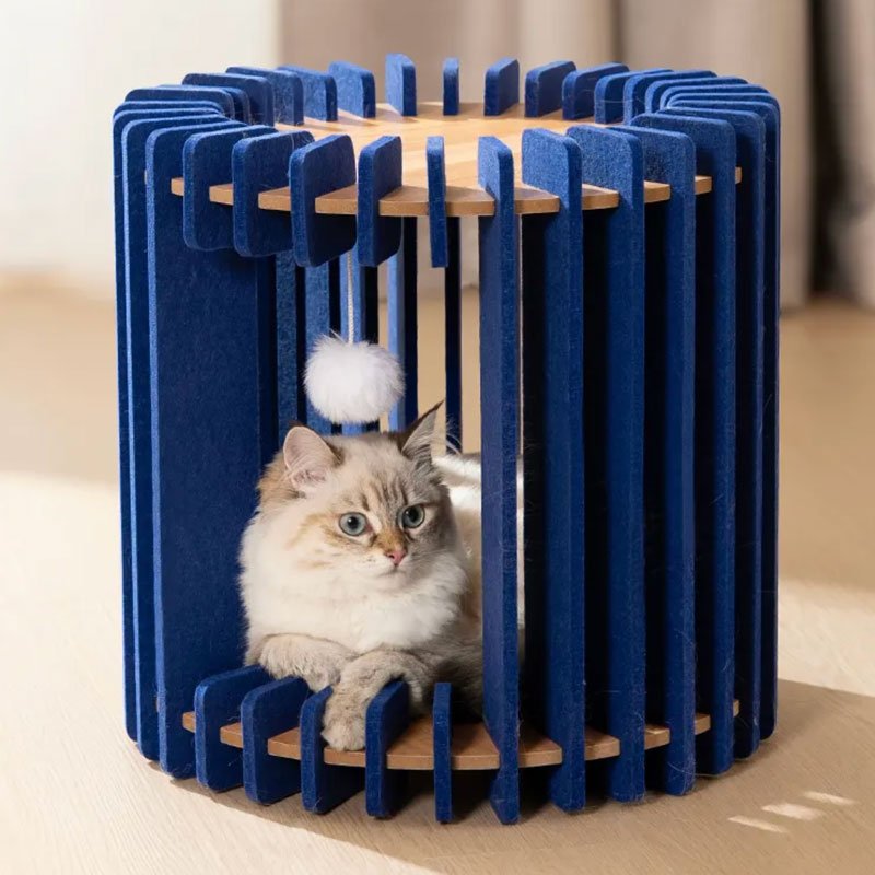 CreatureLand Blue Dream Retreat Stackable Cat Bed - CreatureLand