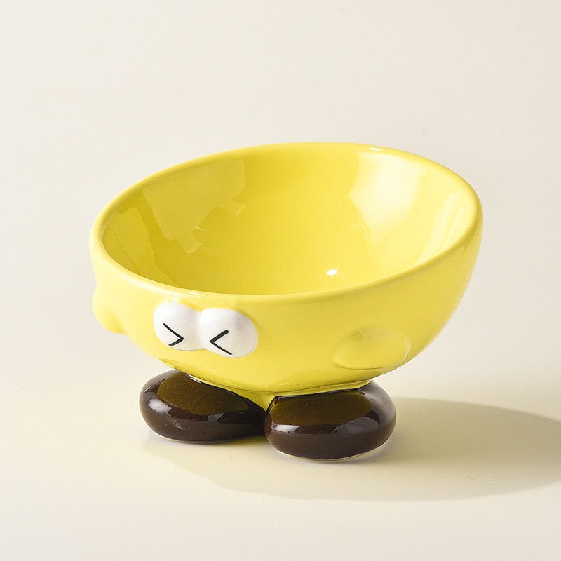 CreatureLand Googly Eyes Ceramic Pet Bowl (2 Colours) - CreatureLand