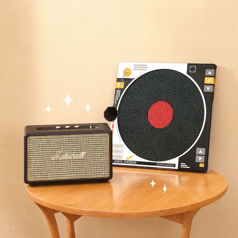 CreatureLand Vinyl Player Cat Scratcher (2 Designs) - CreatureLand