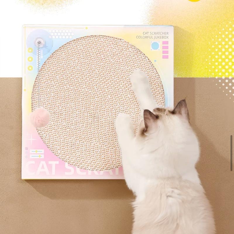 CreatureLand Vinyl Player Cat Scratcher (2 Designs) - CreatureLand