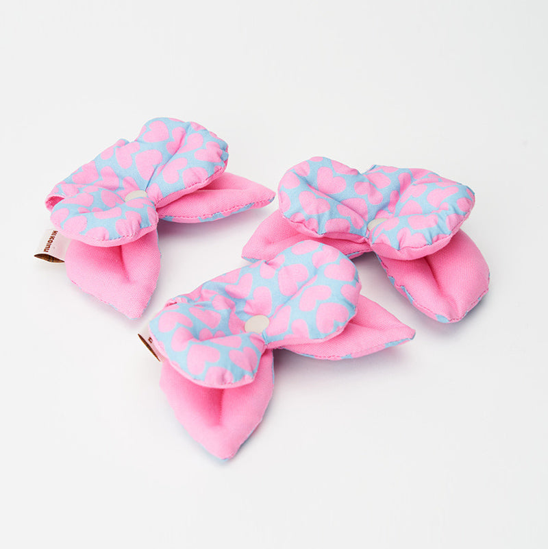 Heart Ribbon Pet Collar Clip